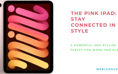 The Pink iPad: A Stylish and Powerful Tablet for Everyone